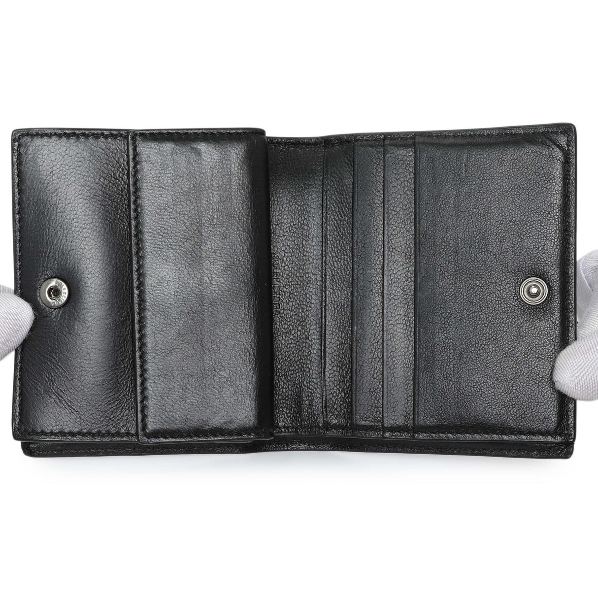 Balenciaga Black Crocodile Embossed Wallet