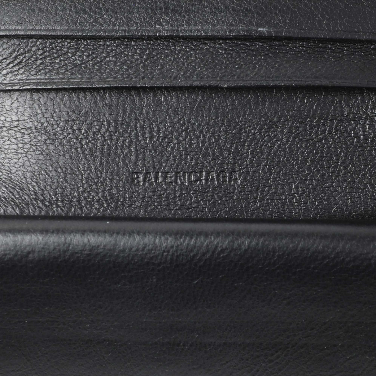 Balenciaga Black Crocodile Embossed Wallet