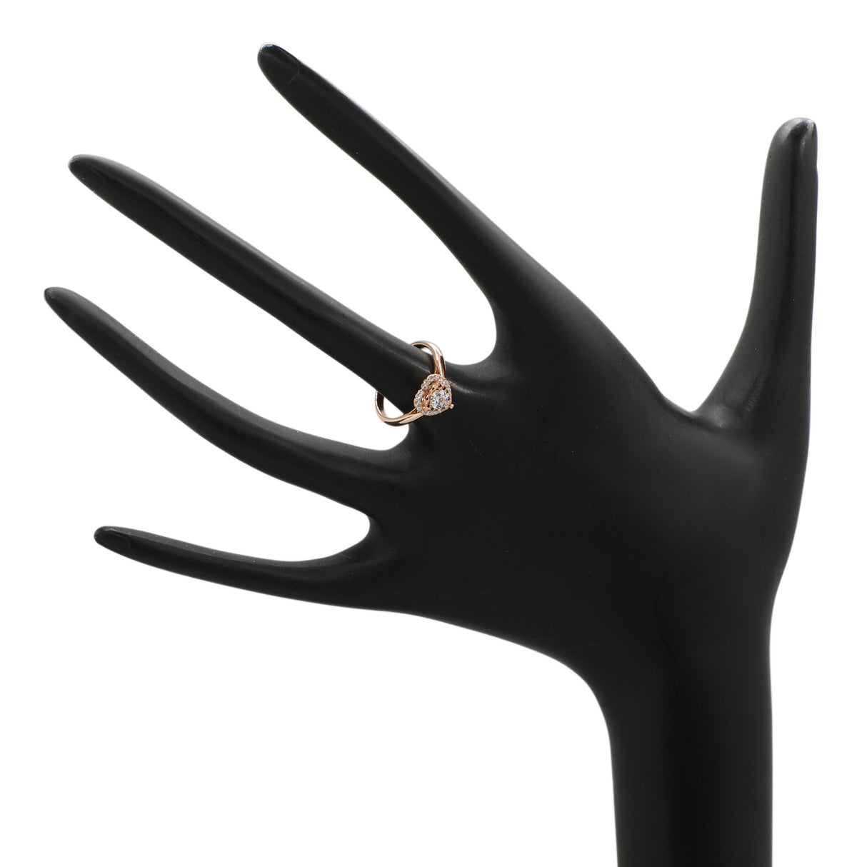 18K Rose Gold Diamond Heart Ring Fine Jewellery Modaselle