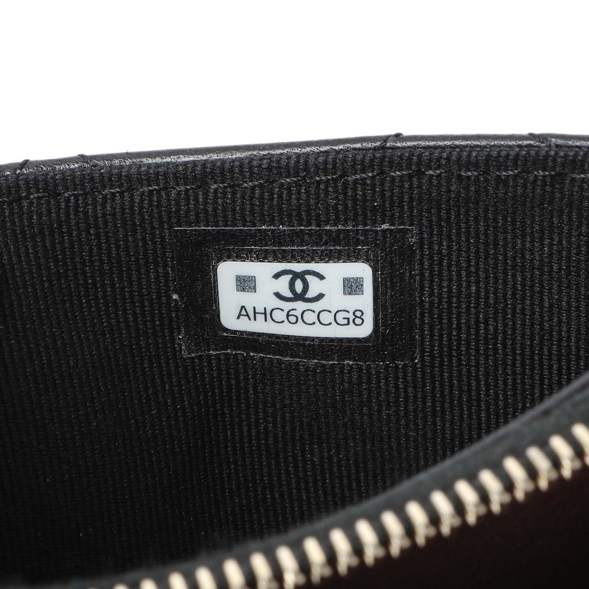 Chanel Black Quilted Lambskin CC Zip Around Card Holder Accessories Chanel