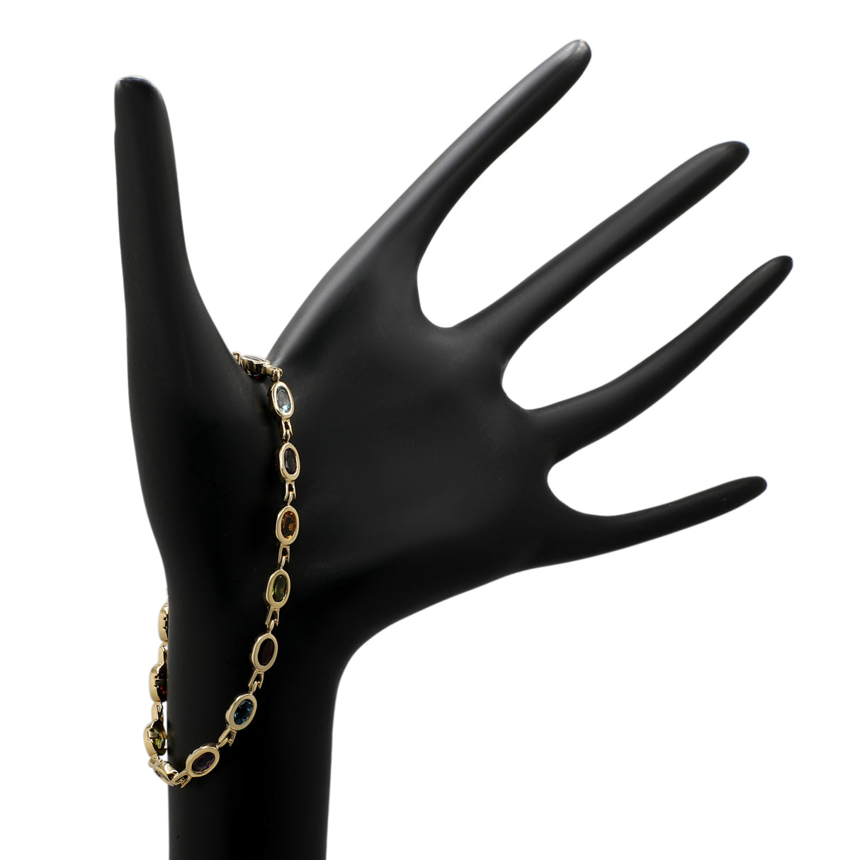 14K Yellow Gold Multi Gemstone Bracelet Fine Jewellery Modaselle