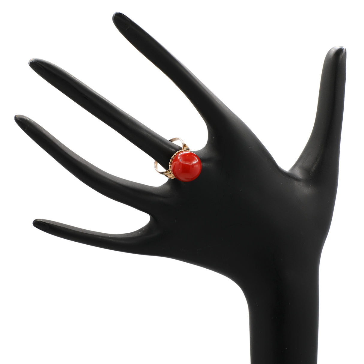 14K Rose Gold 13.5mm Coral Ring Fine Jewellery Modaselle