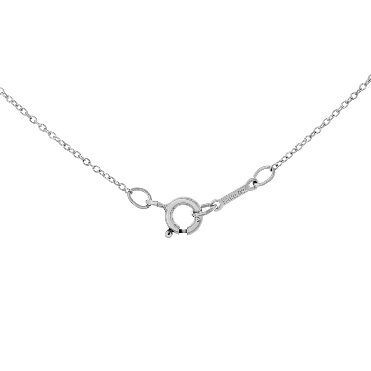 Tiffany & Co. Sterling Silver Small Loving Heart Pendant Necklace Designer Jewellery Tiffany and Co