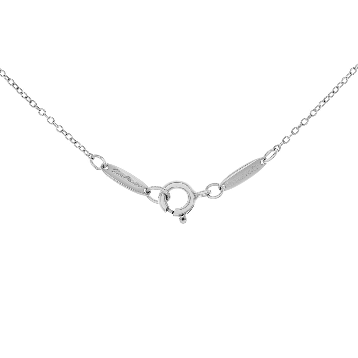 Tiffany & Co. Sterling Silver Sevillana Circle Pendant Necklace Designer Jewellery Tiffany and Co