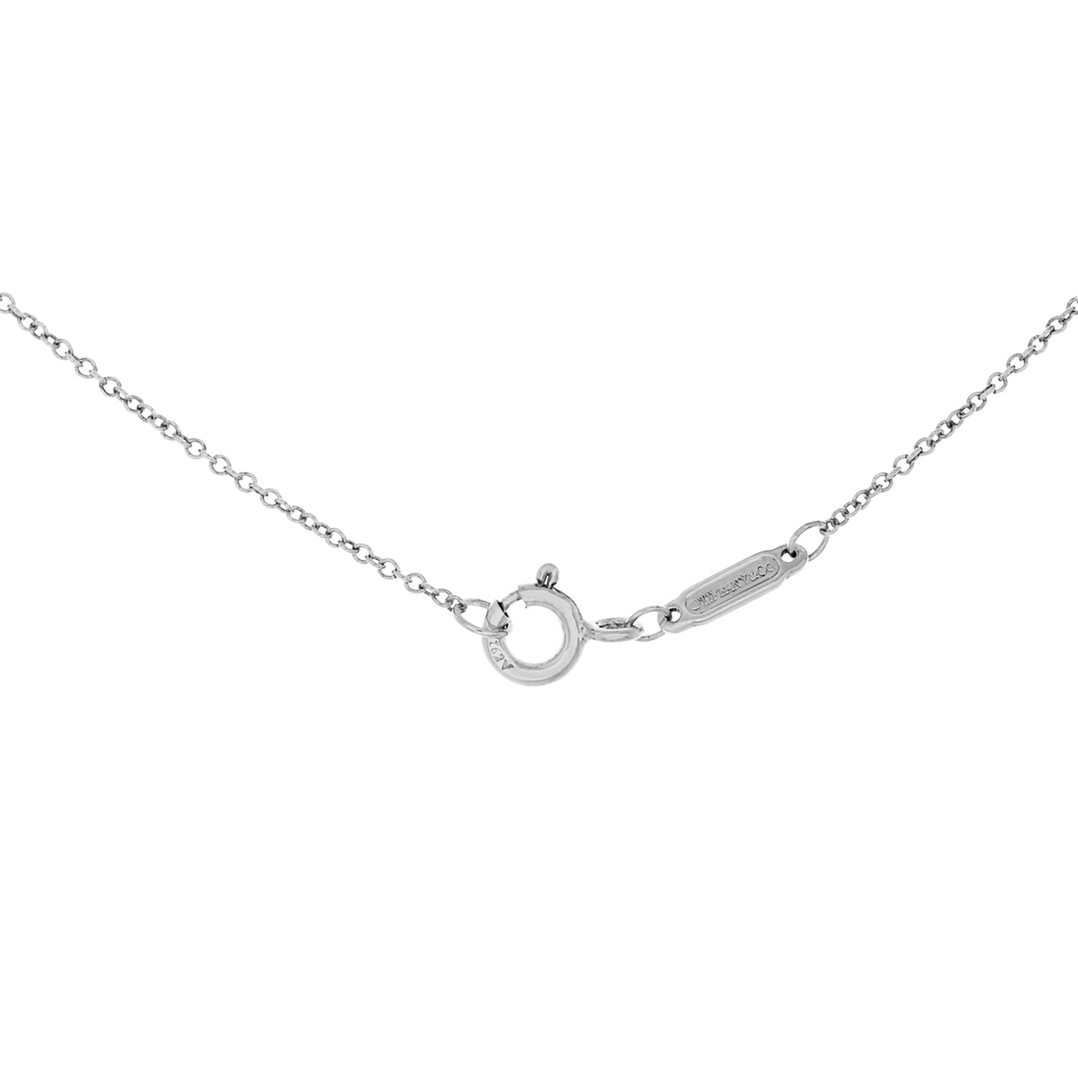 Tiffany & Co. Sterling Silver Diamond Mini Return to Tiffany Double Heart Necklace Accessories Tiffany and Co