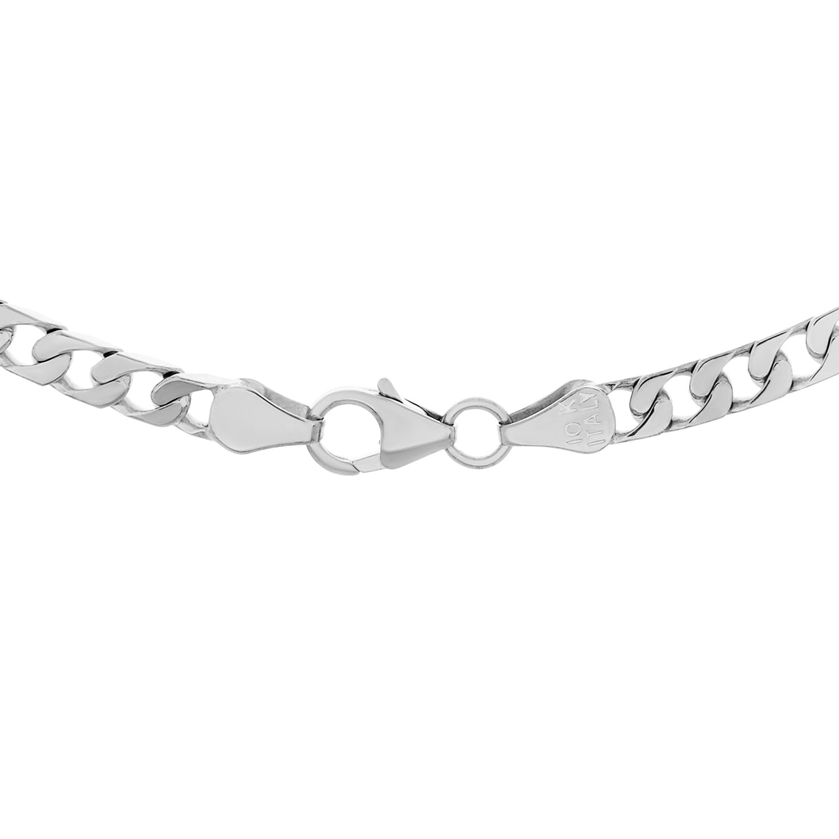 10K White Gold Curb Chain Fine Jewellery Modaselle