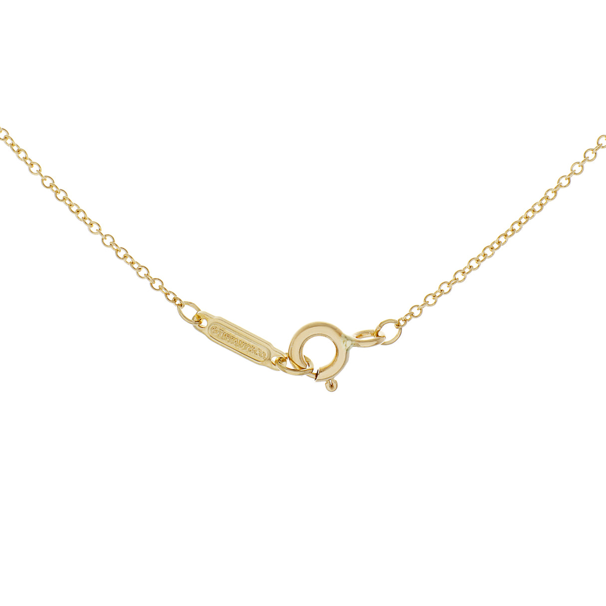 Tiffany & Co. 18K Yellow Gold Heart Key Pendant Designer Jewellery Tiffany and Co