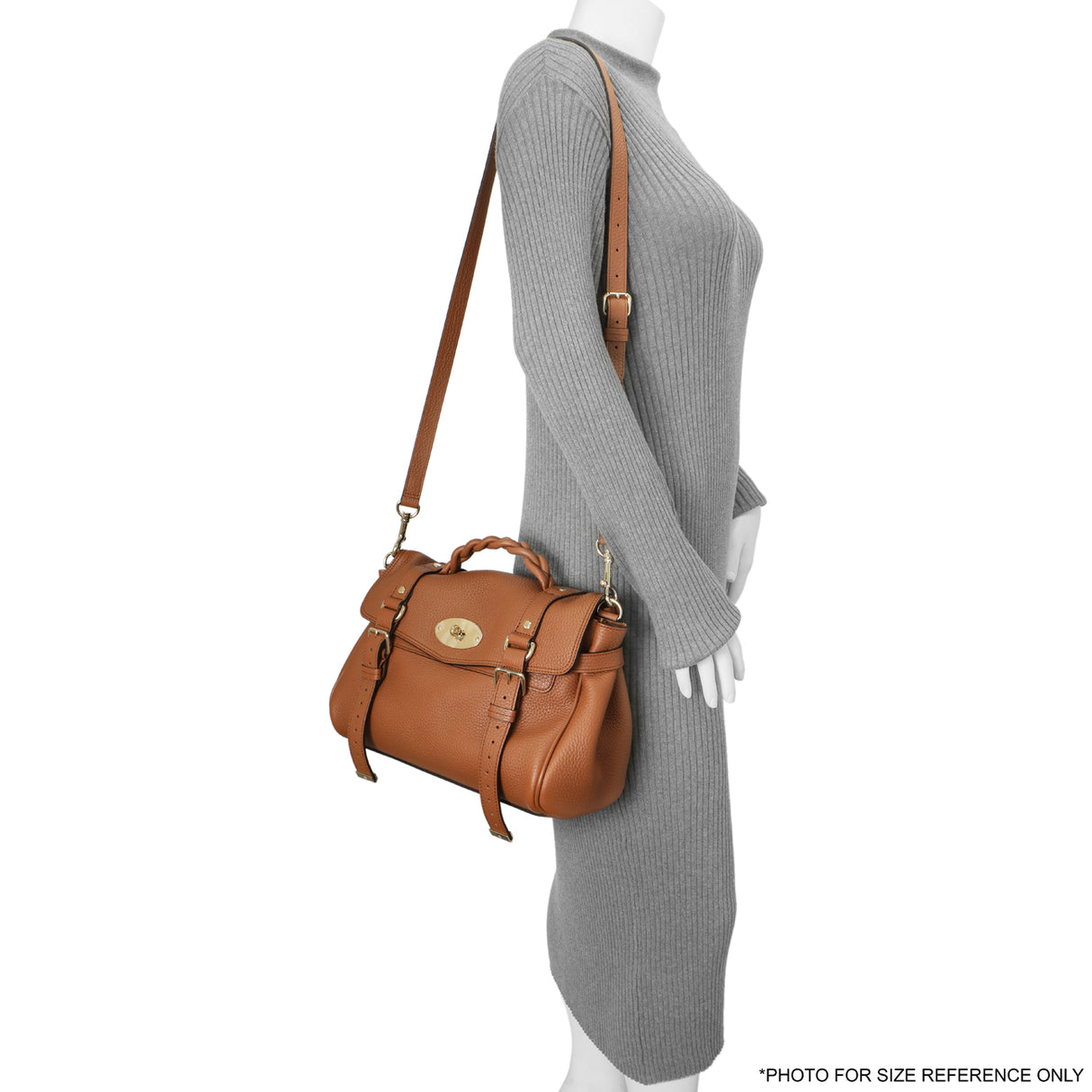 Mulberry Chestnut Grained Calfskin Medium Alexa Handbags Mulberry