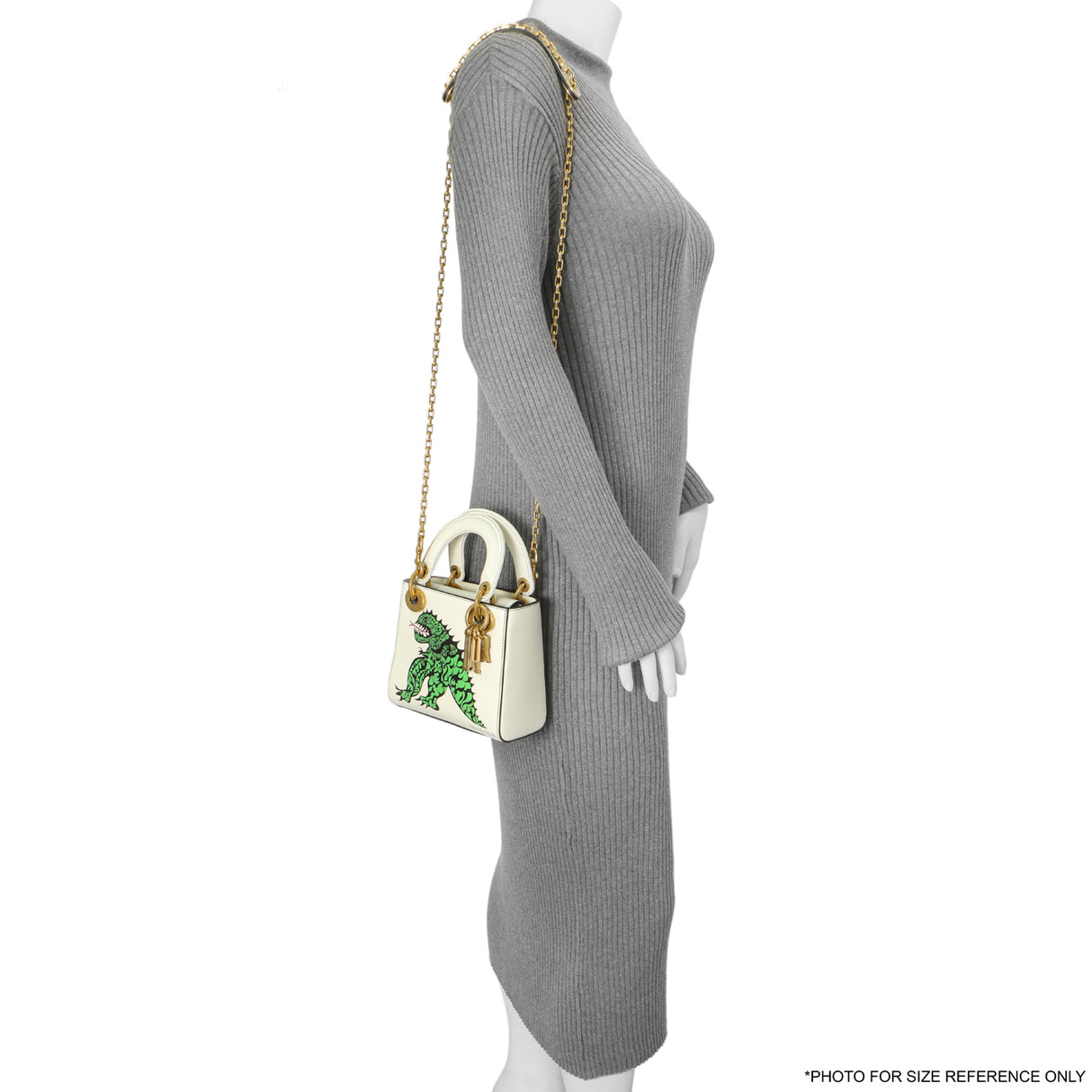 Christian Dior White Calfskin Niki De Saint Phalle Mini Supple Lady Dior Handbags Christian Dior