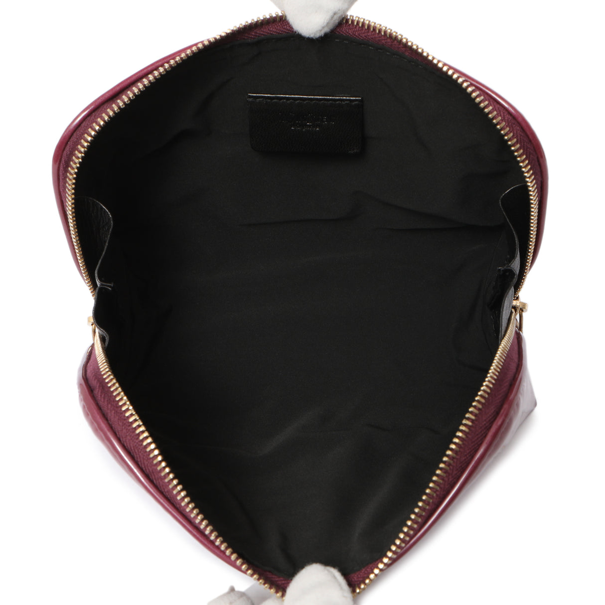 Saint Laurent Purple Patent Y-Mail Cosmetic Case Accessories Saint Laurent