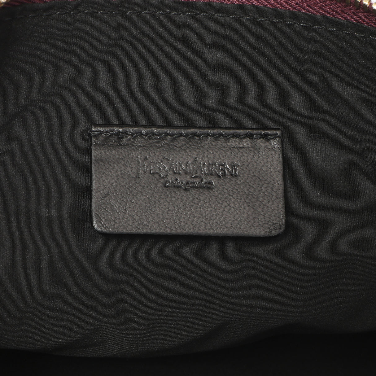 Saint Laurent Purple Patent Y-Mail Cosmetic Case Accessories Saint Laurent