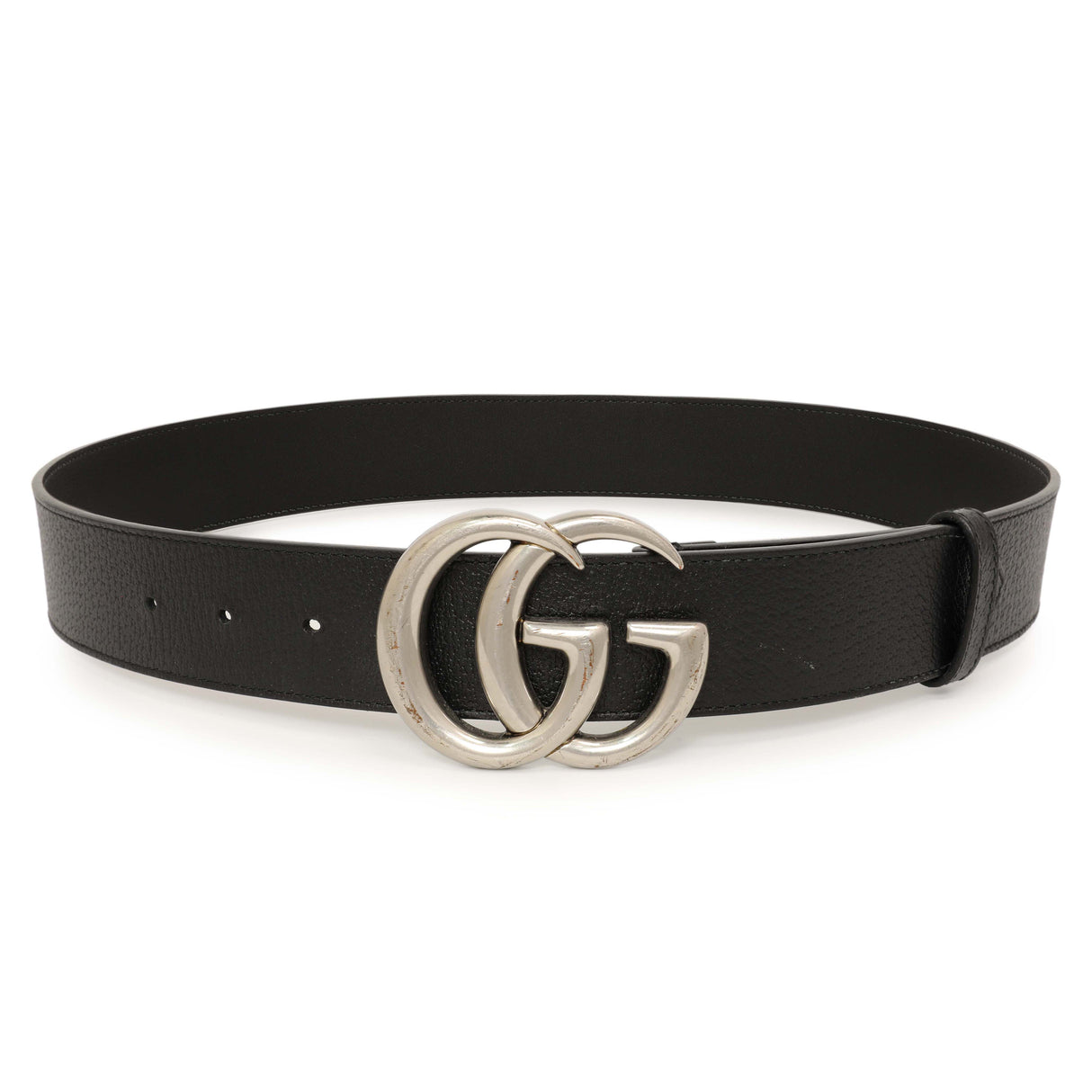 Gucci Black Calfskin Double G 40mm Belt Accessories Gucci