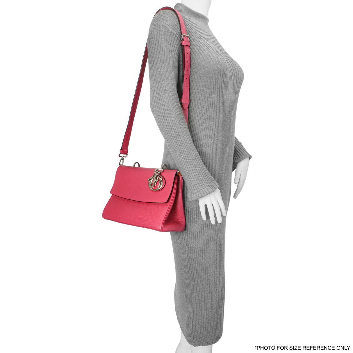 Christian Dior Pink Bullcalf Small Be Dior Flap Handbags Christian Dior