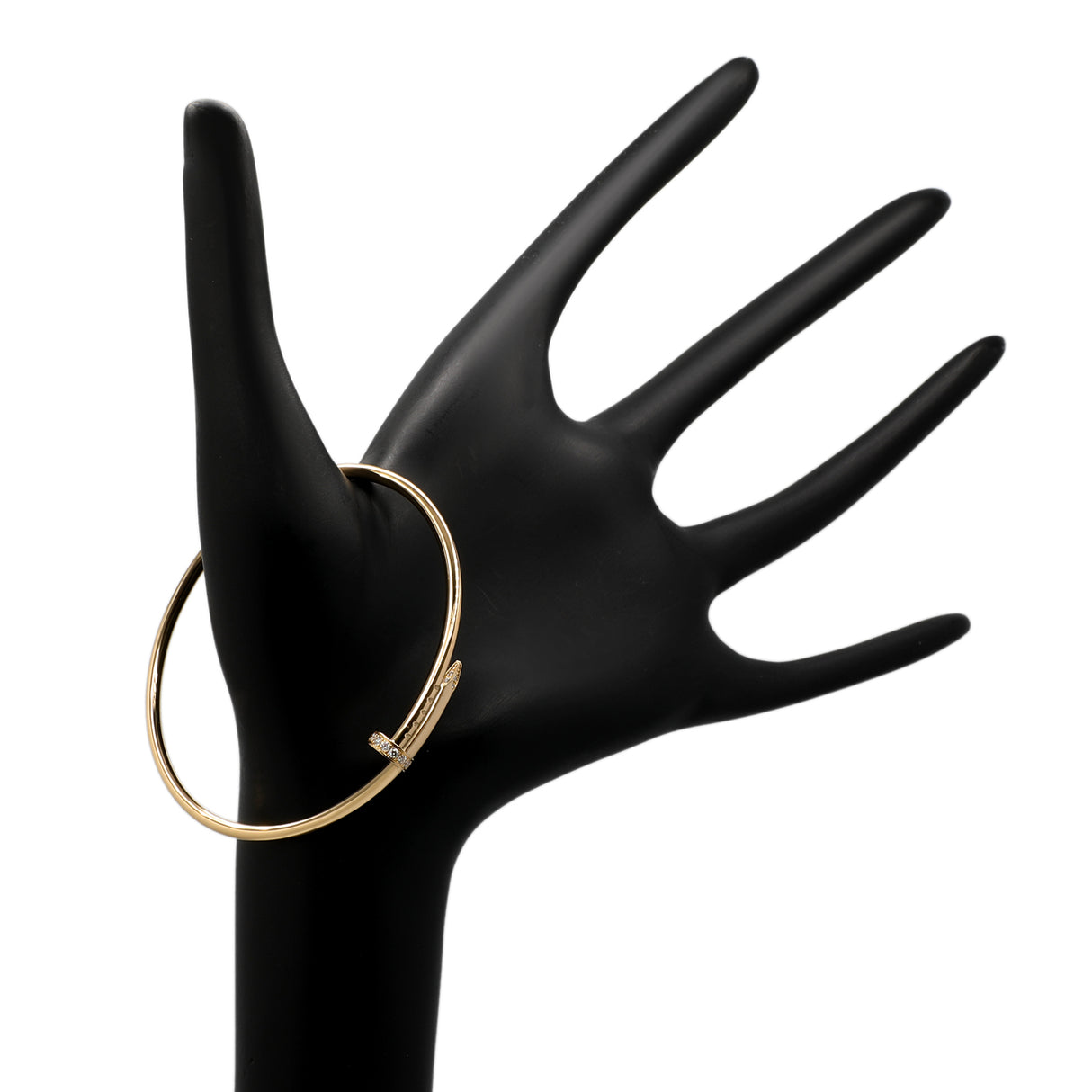 Cartier 18K Yellow Gold Diamond Small Juste Un Clou Bracelet Designer Jewellery Cartier