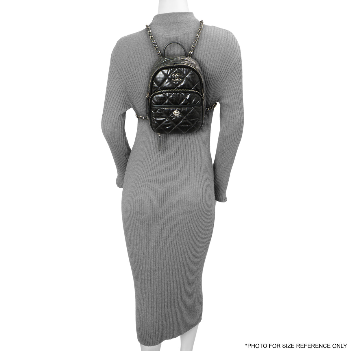 Chanel Grey Nylon Coco Neige Backpack Handbags Chanel