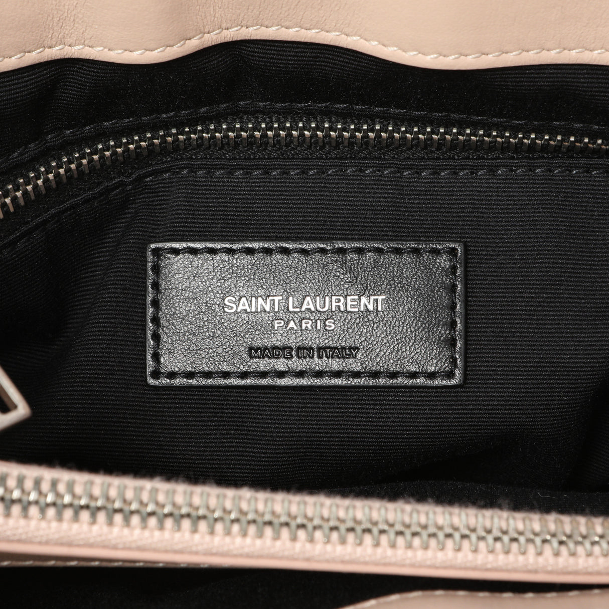 Saint Laurent Beige Calfskin Y Quilted Monogram Medium Loulou Chain Satchel Handbags Saint Laurent