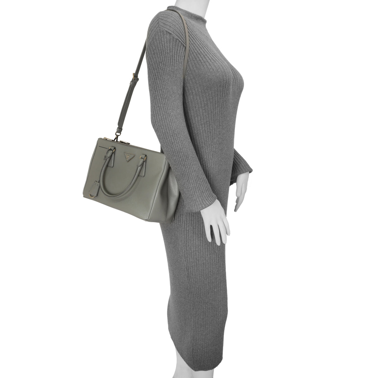 Prada Marmo Saffiano Small Galleria Double Zip Tote Handbags Prada