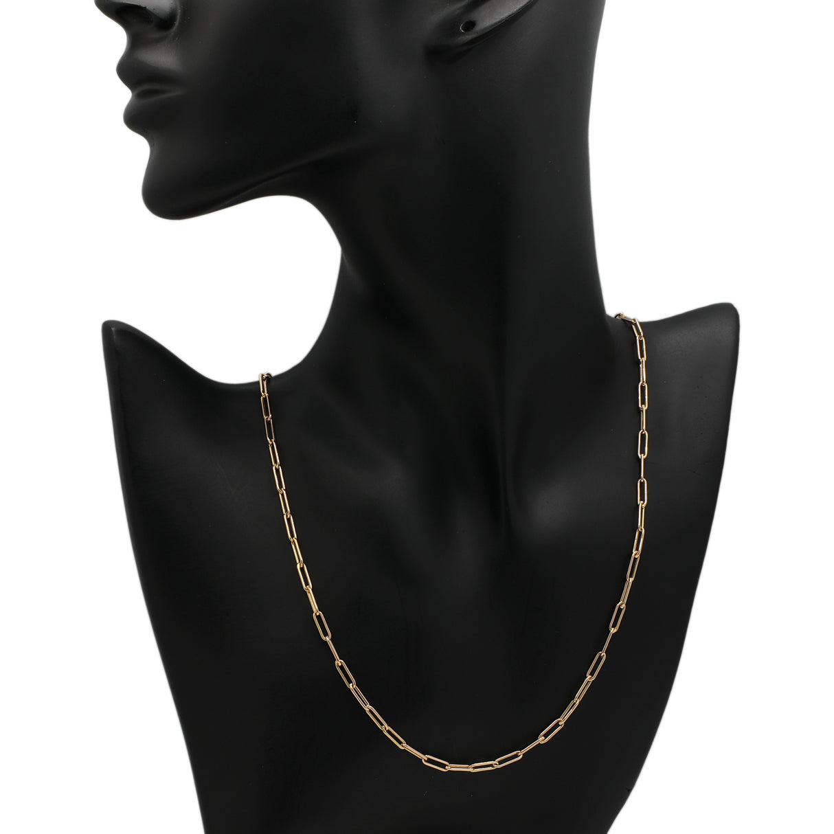 14k Yellow Gold Paperclip Chain Fine Jewellery Modaselle