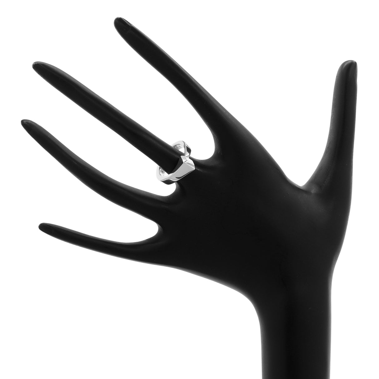 Hermes Sterling Silver Small Clou de Forge Ring Designer Jewellery Hermes