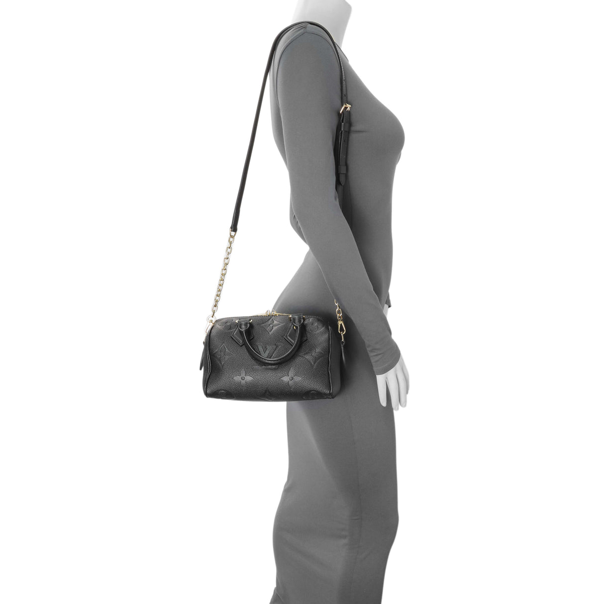 Louis Vuitton Black Empreinte Monogram Giant Speedy Bandouliere 20 Handbags Louis Vuitton