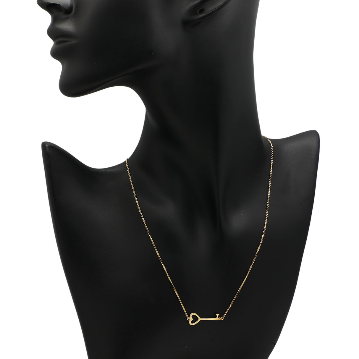 Tiffany & Co. 18K Yellow Gold Heart Key Pendant Designer Jewellery Tiffany and Co