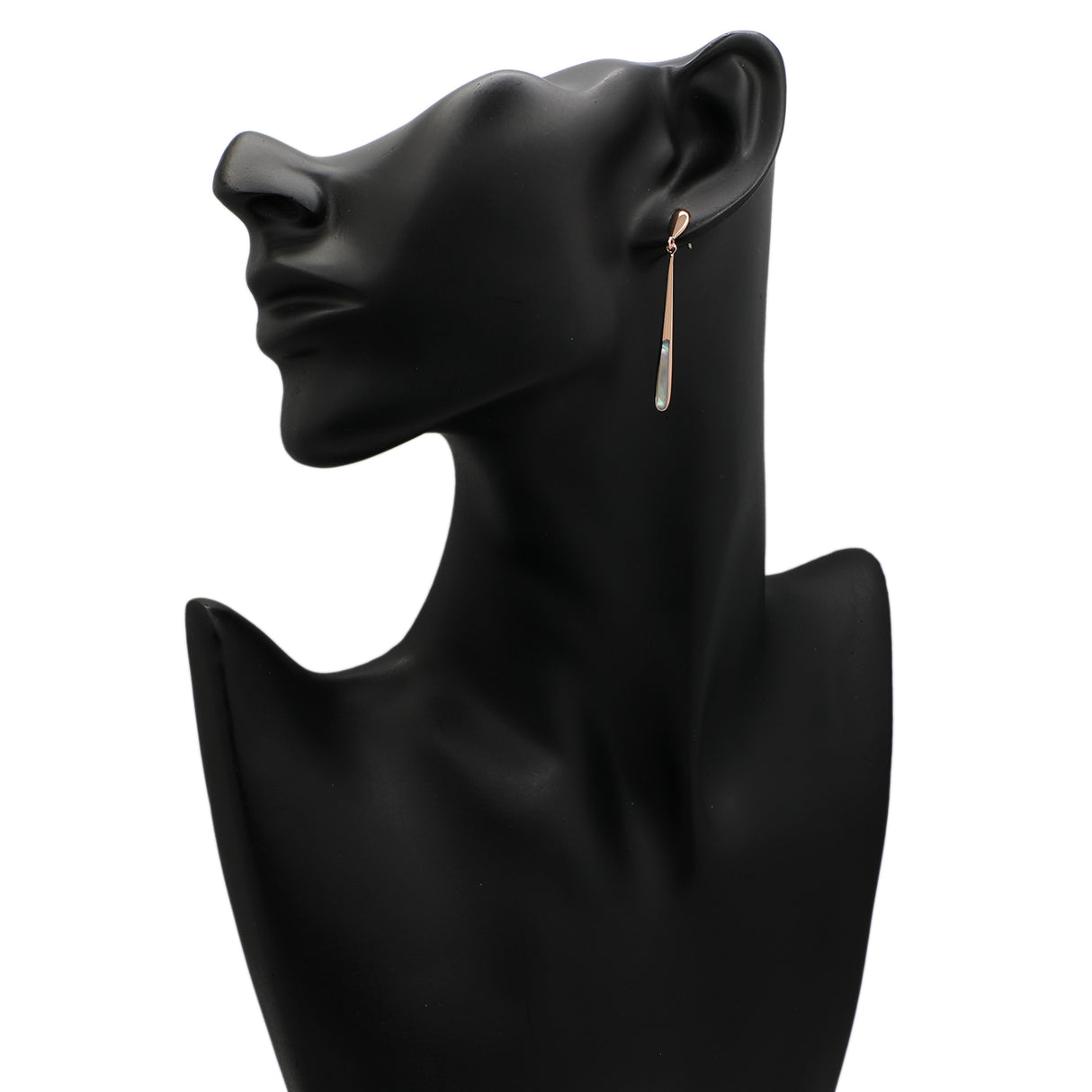 14K Rose Gold Mother of Pearl Drop Earrings Fine Jewellery Modaselle