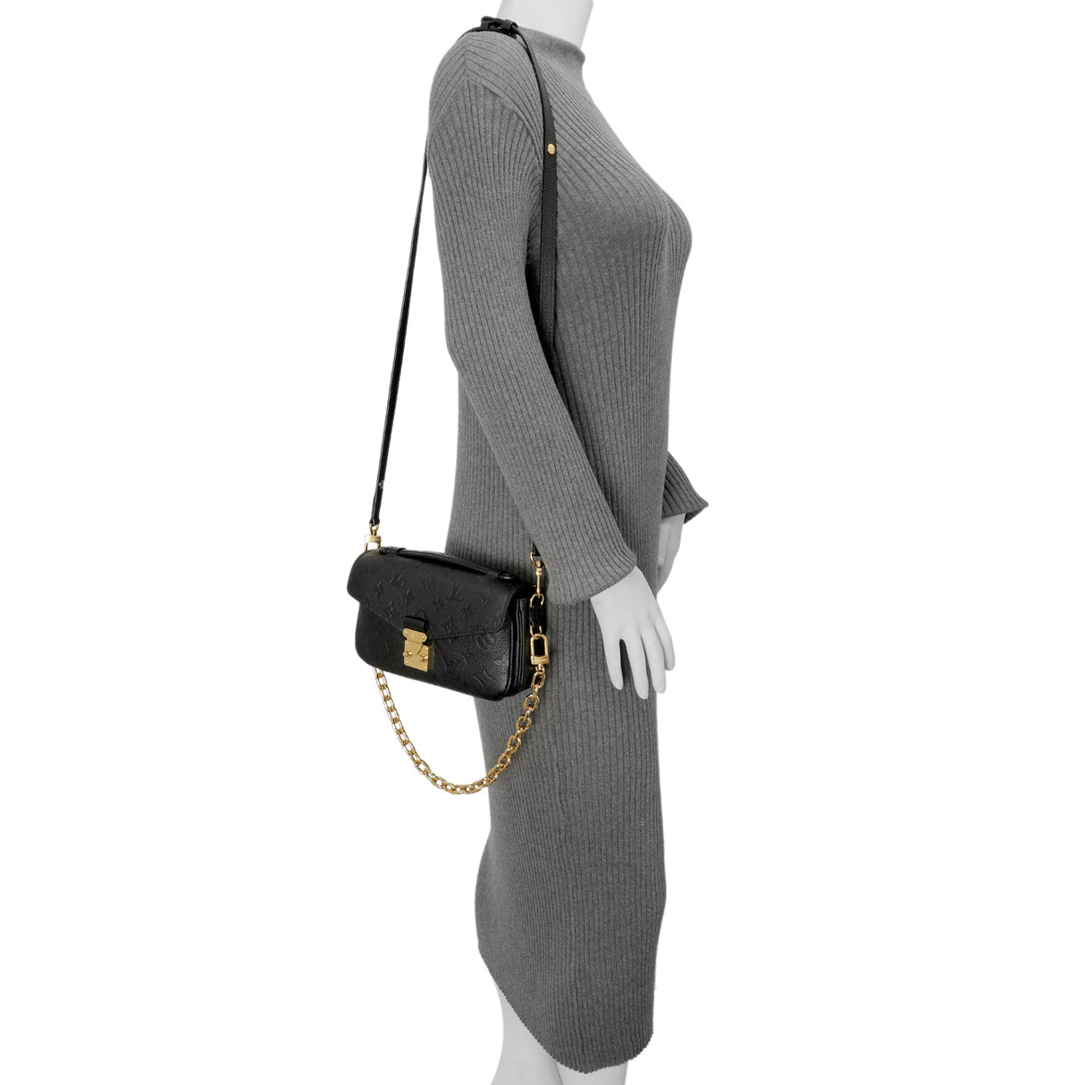 Louis Vuitton Black Empreinte Pochette Metis East West Handbags Louis Vuitton