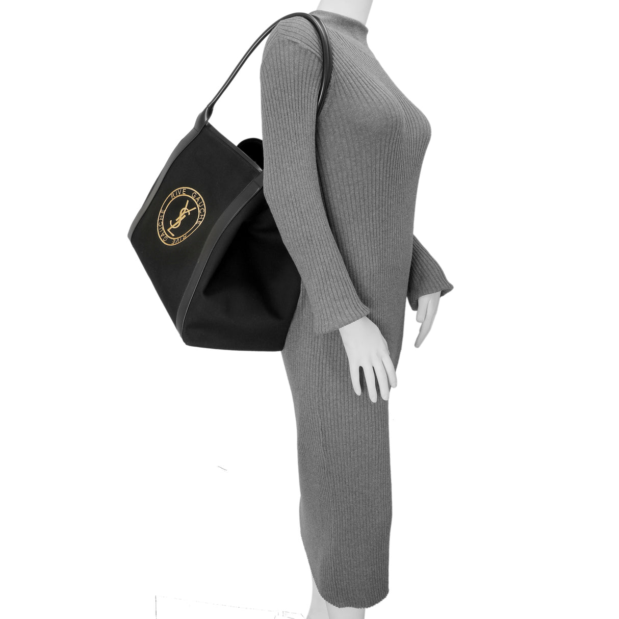 Saint Laurent Black Rive Gauche Tote Handbags Saint Laurent