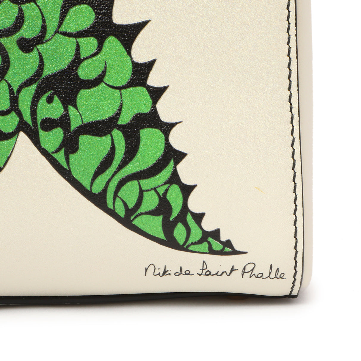 Christian Dior White Calfskin Niki De Saint Phalle Mini Supple Lady Dior Handbags Christian Dior