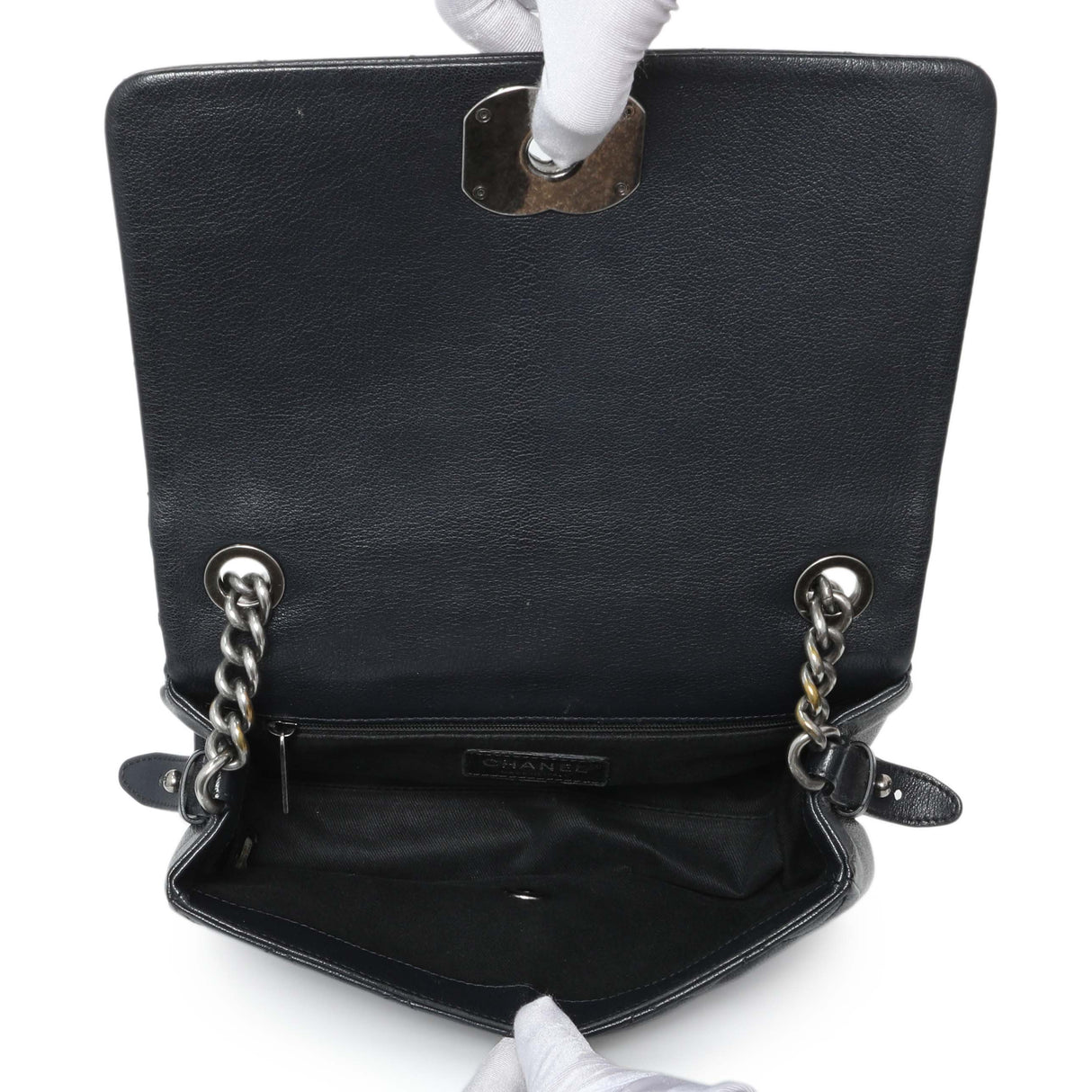 -temp- Chanel Black Calfskin Mumbai Flap Bag Entrupy#8MW4CY2 Modaselle