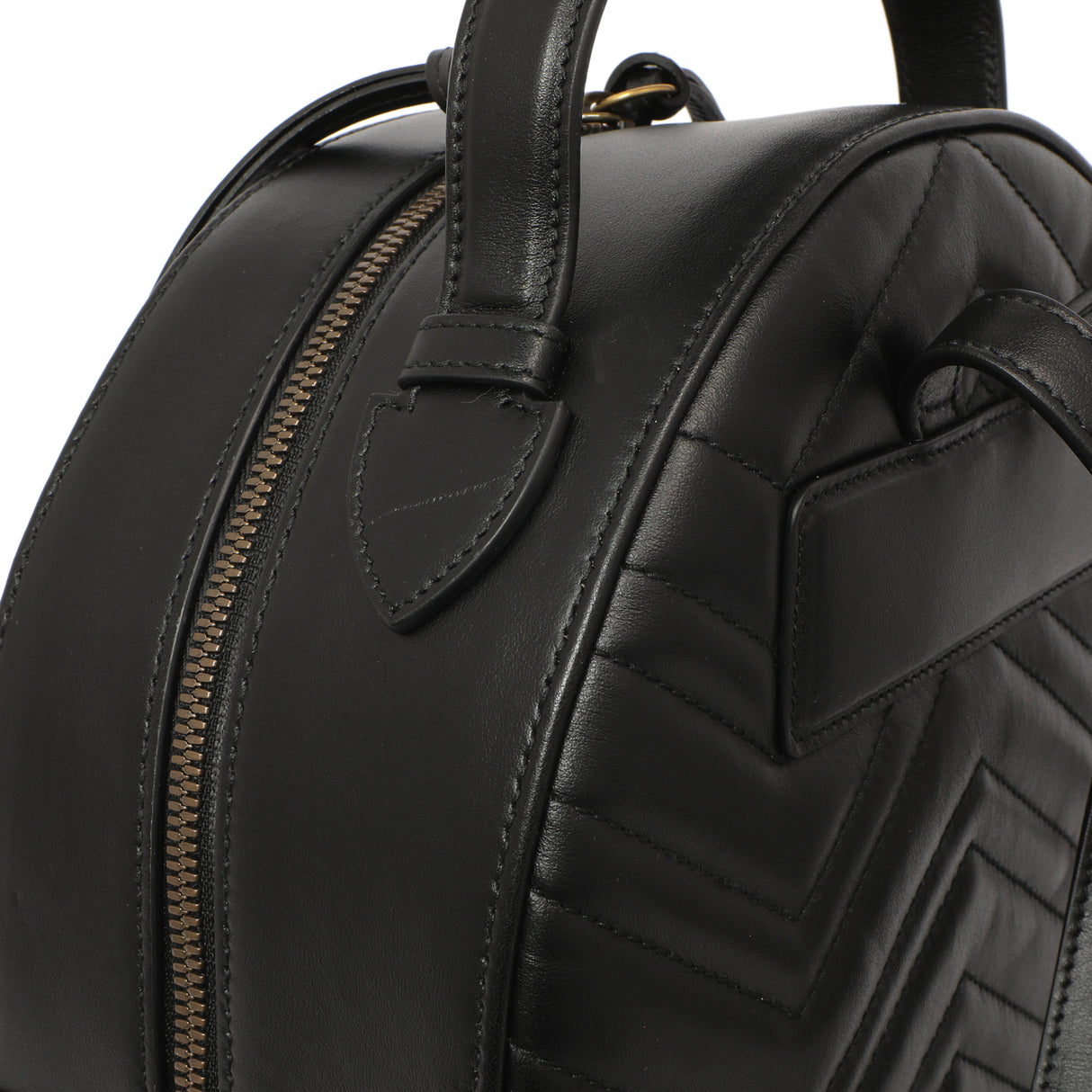 Gucci Black Calfskin Matelasse GG Marmont Backpack Handbags Gucci