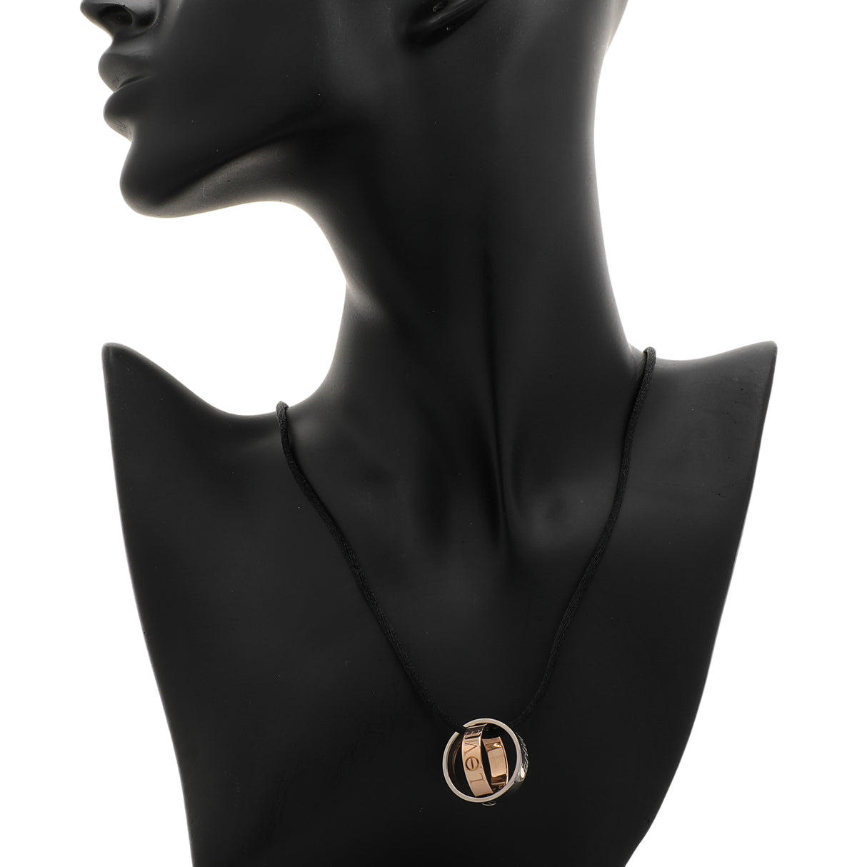 Cartier 18K White/Rose Gold Secret Love Ring Designer Jewellery Cartier