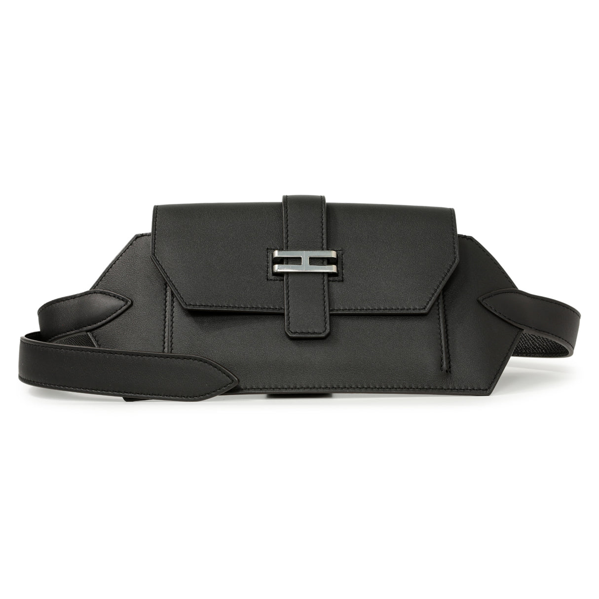 Hermes Black Swift Elan Pocket Belt Bag Handbags Hermes