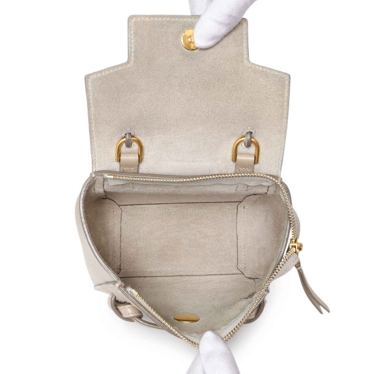 Celine Beige Grained Calfskin Pico Belt Bag Handbags Celine
