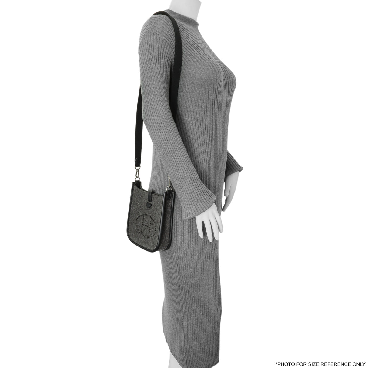 Hermes Grey Feutre Swift Evelyne TPM Handbags Hermes