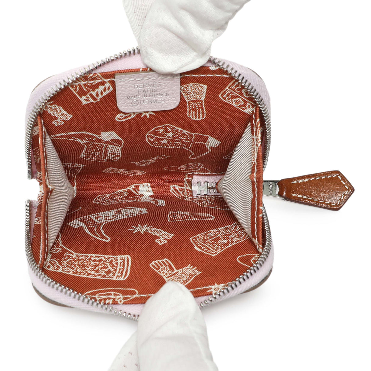 Hermes Light Pink Epsom Silk'in Coin Purse Accessories Hermes