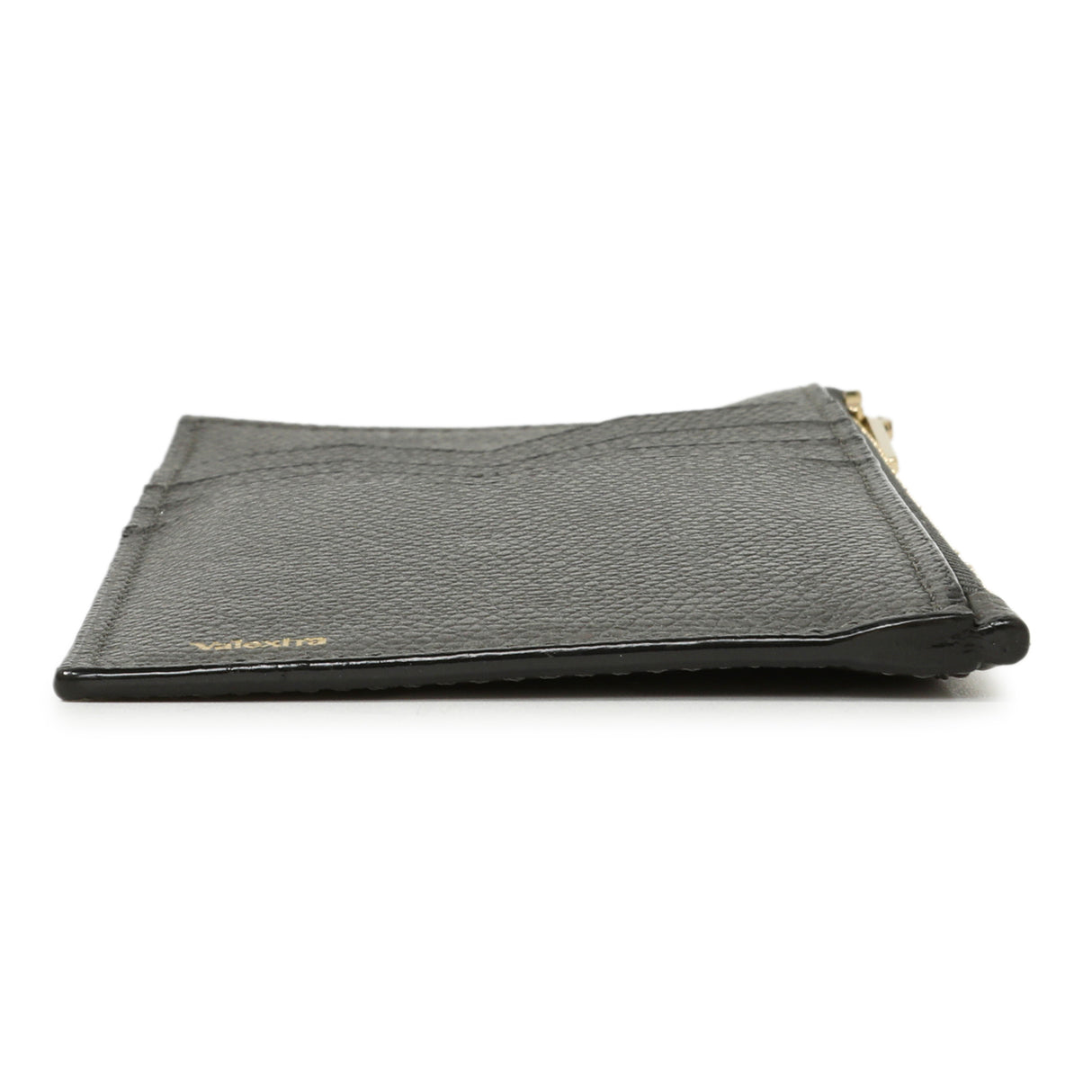 Valextra Grey Calfskin Card Holder With Zip Accessories Valexta