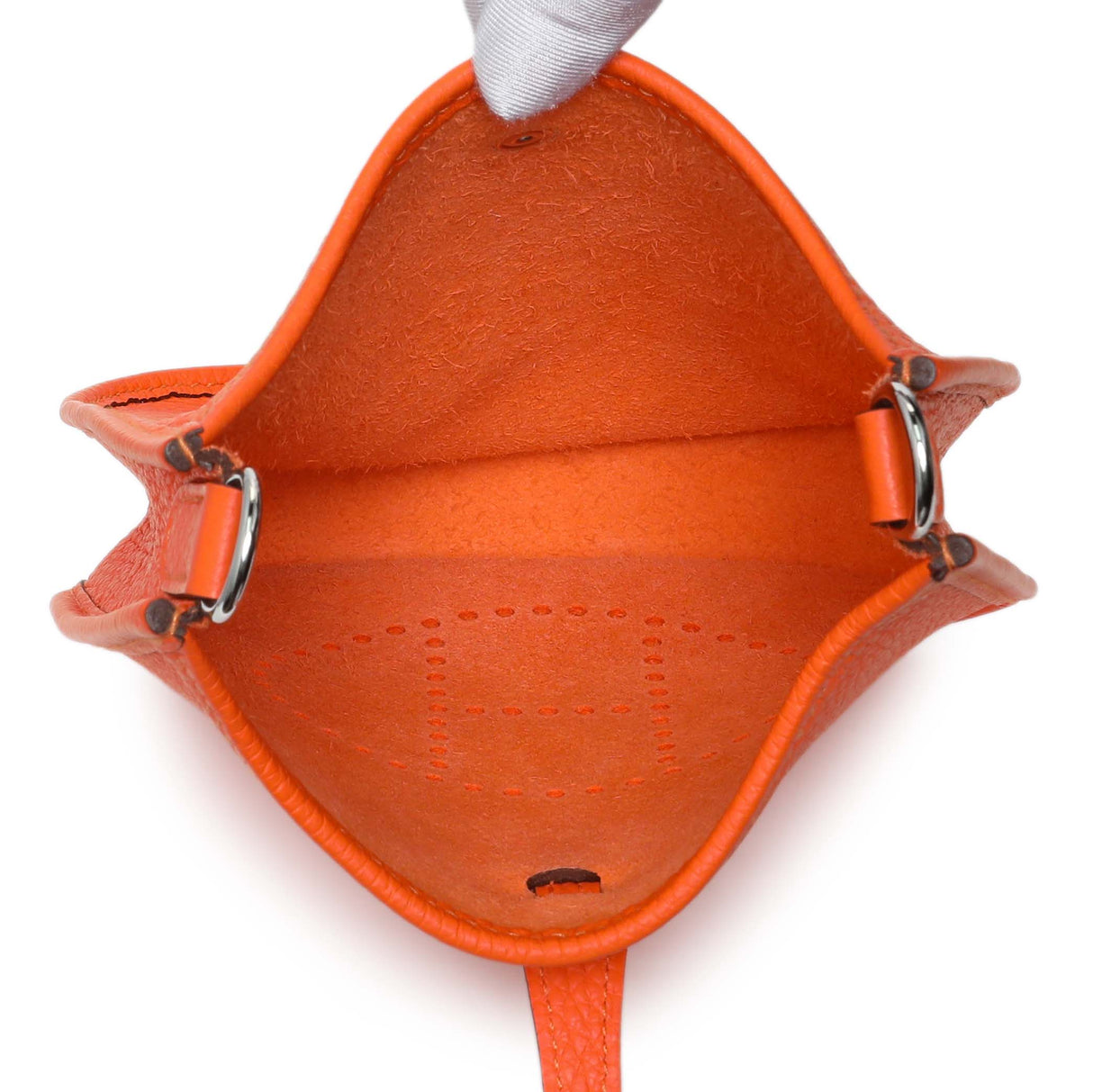 Hermes Orange Clemence Evelyne TPM Handbags Hermes