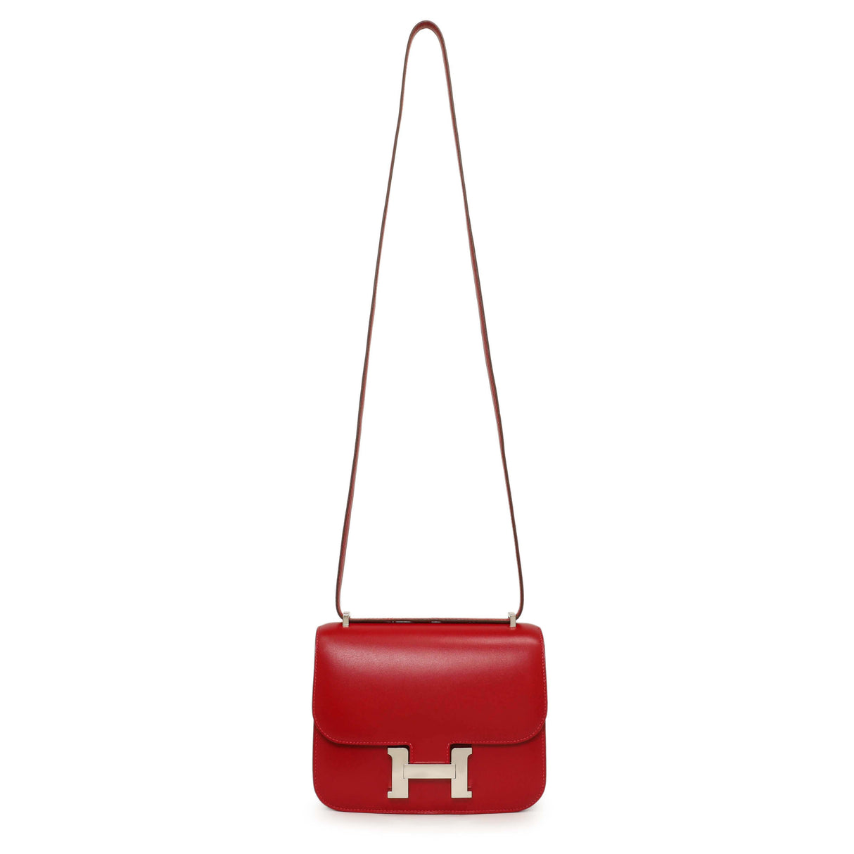 Hermes Rouge Vif Tadelakt Constance 18 Handbags Hermes