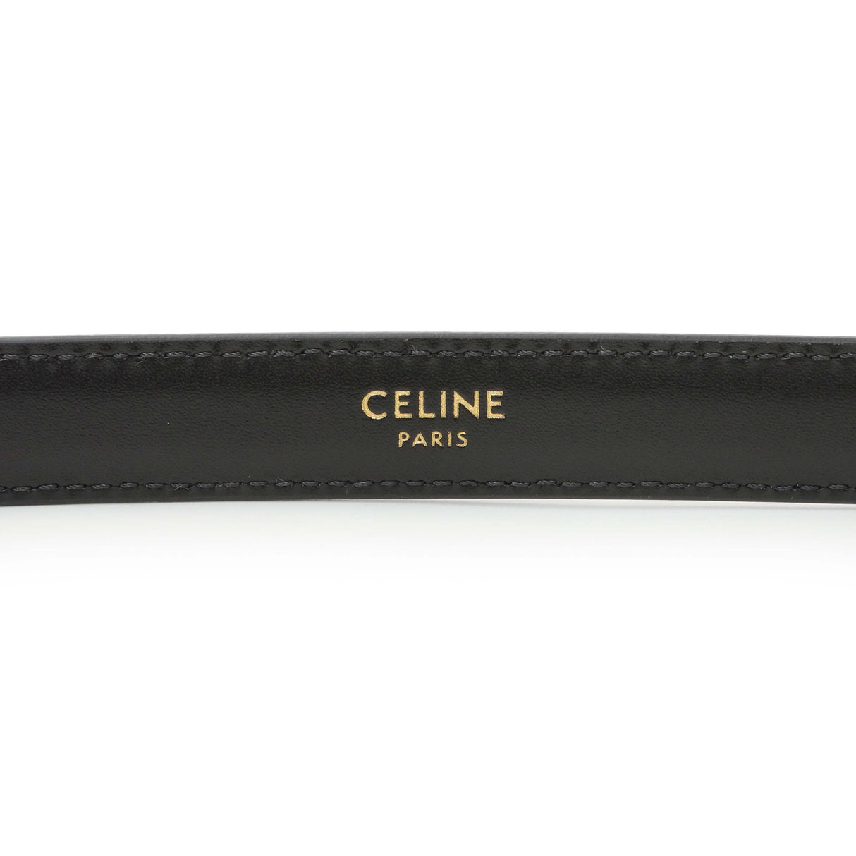 Celine Black Box Calfskin Triomphe Belt Accessories Celine