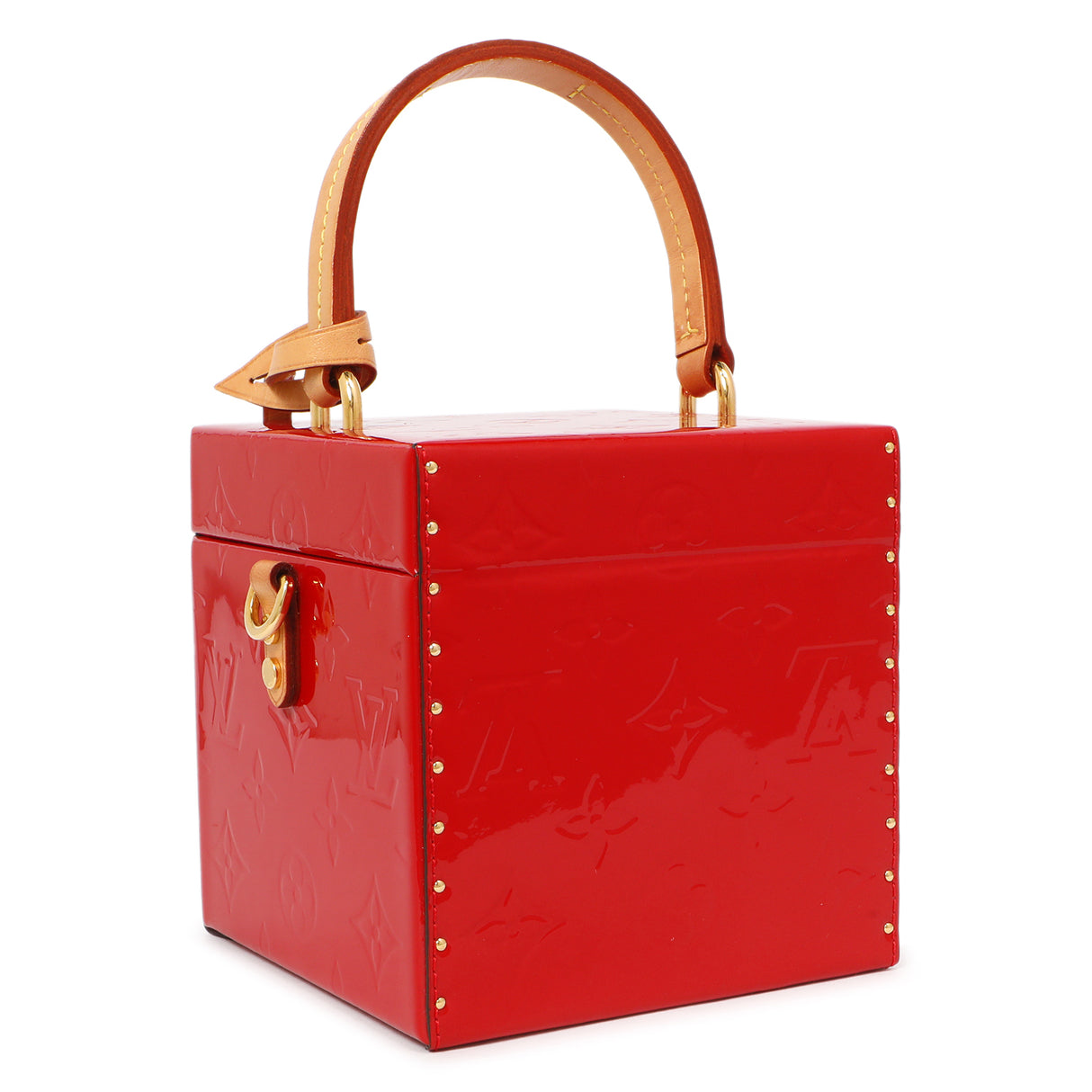 Louis Vuitton Cerise Vernis Bleecker Box Handbags Louis Vuitton