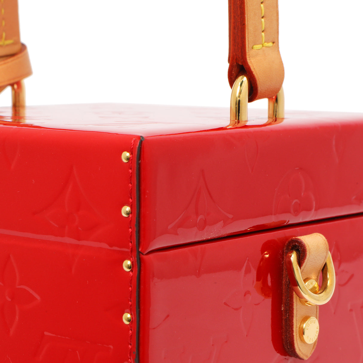 Louis Vuitton Cerise Vernis Bleecker Box Handbags Louis Vuitton