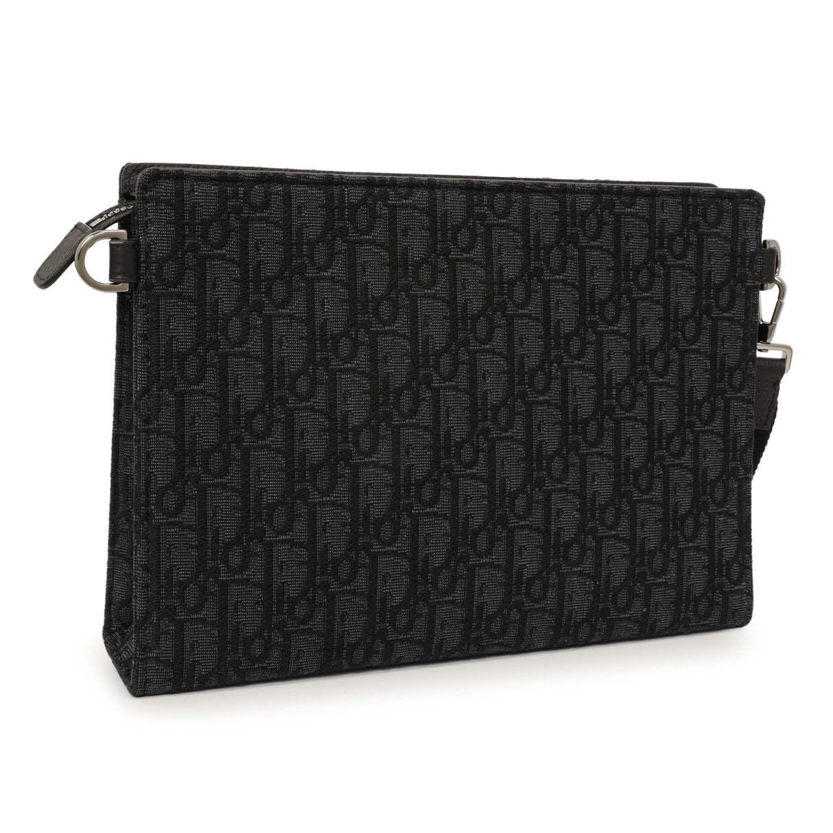 Christian Dior Black Oblique A5 Triangle Pouch Handbags Christian Dior