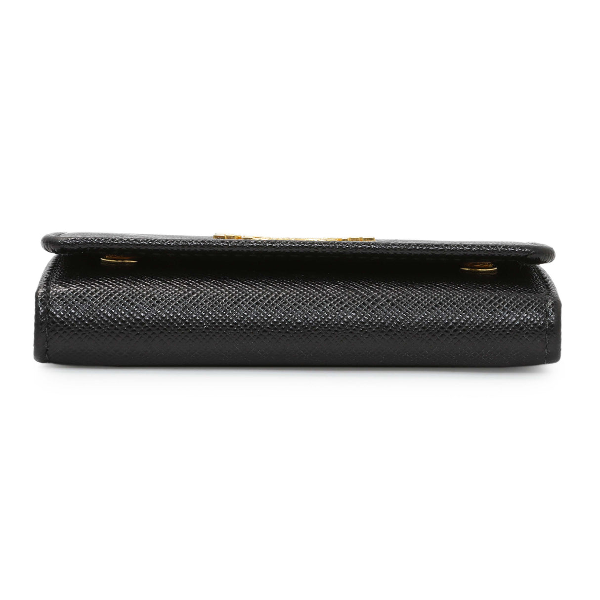 Prada Black Saffiano Key Holder Accessories Prada