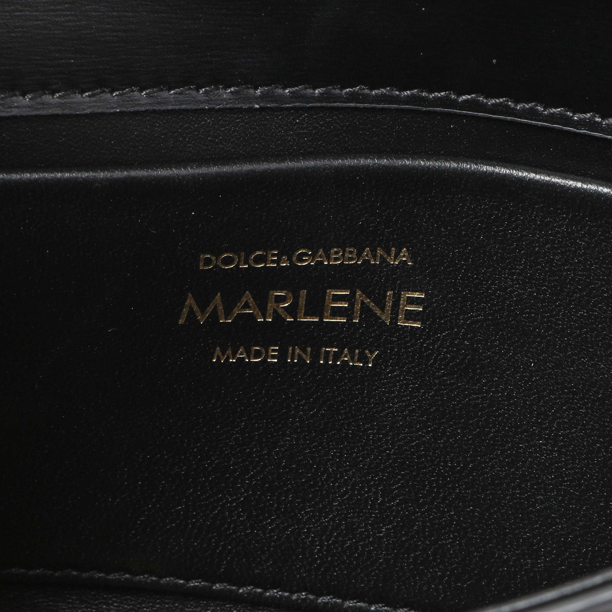 Dolce & Gabbana Black Calfskin Small Marlene Crossbody Handbags Dolce & Gabbana