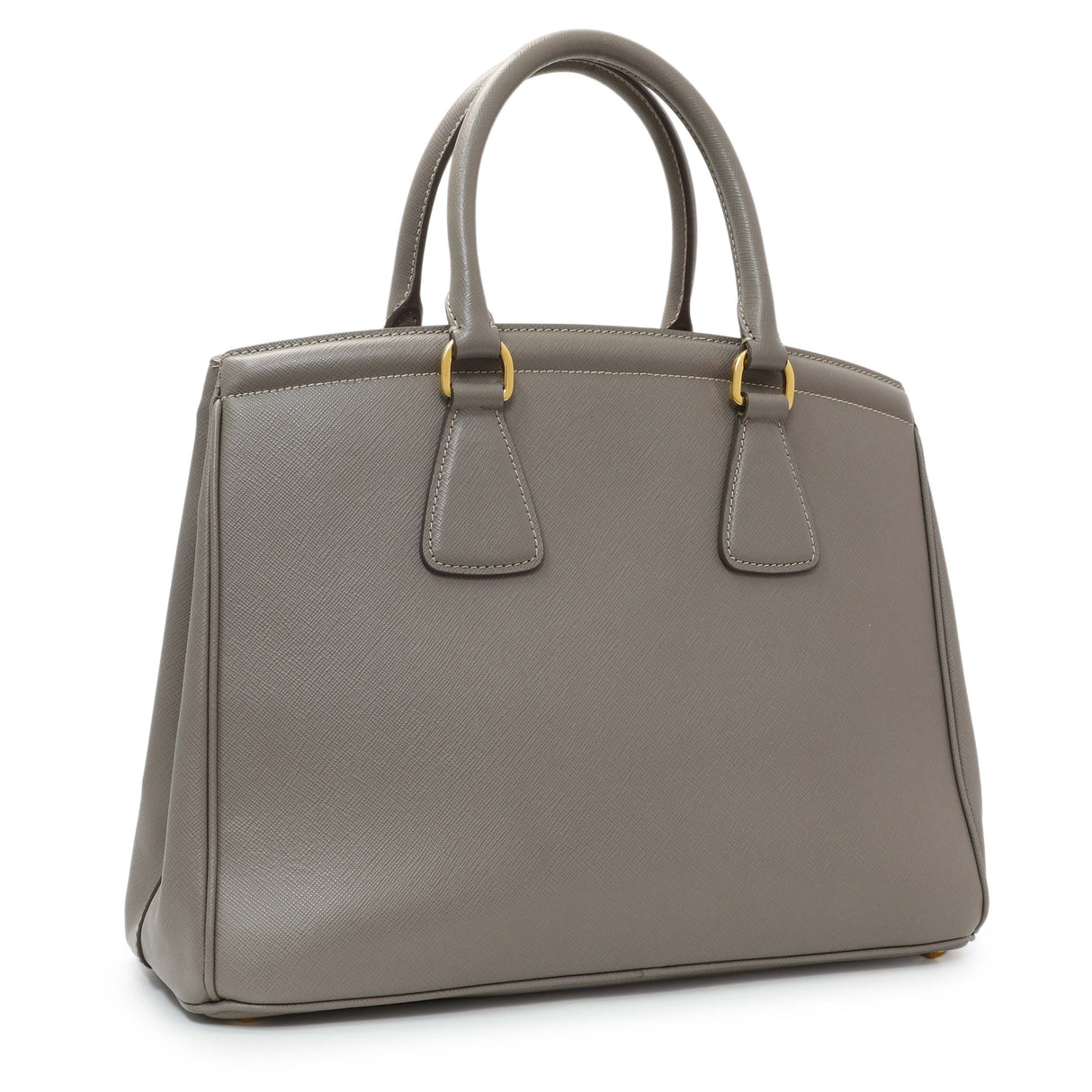 Prada Taupe Saffiano Lux Parabole Tote