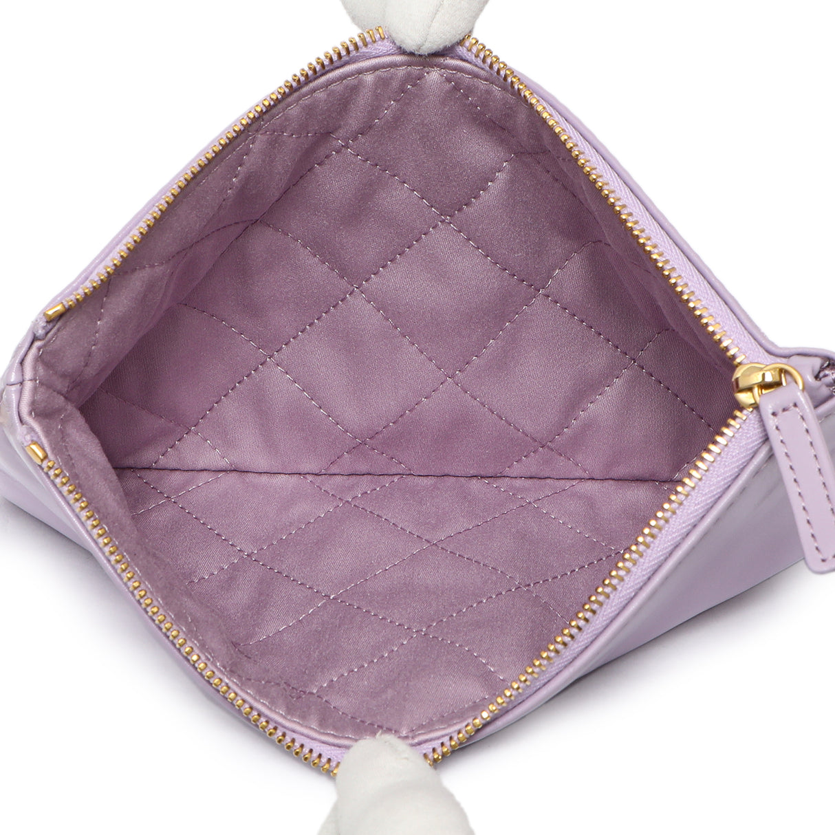 Chanel Purple Quilted Shiny Calfskin 22 Handbags Chanel