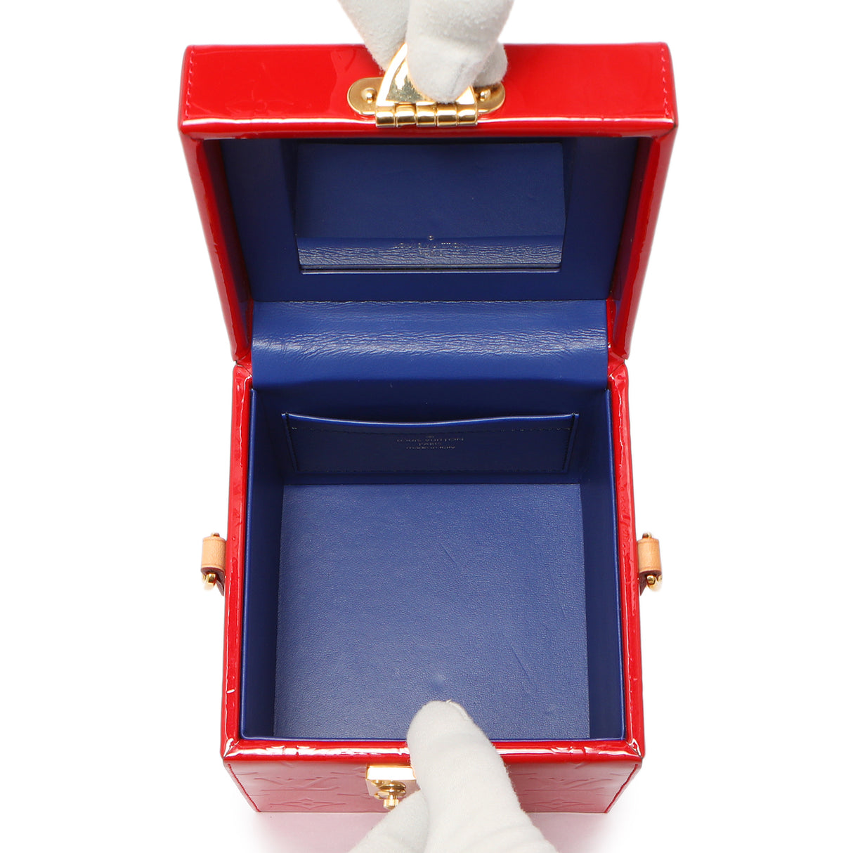 Louis Vuitton Cerise Vernis Bleecker Box Handbags Louis Vuitton