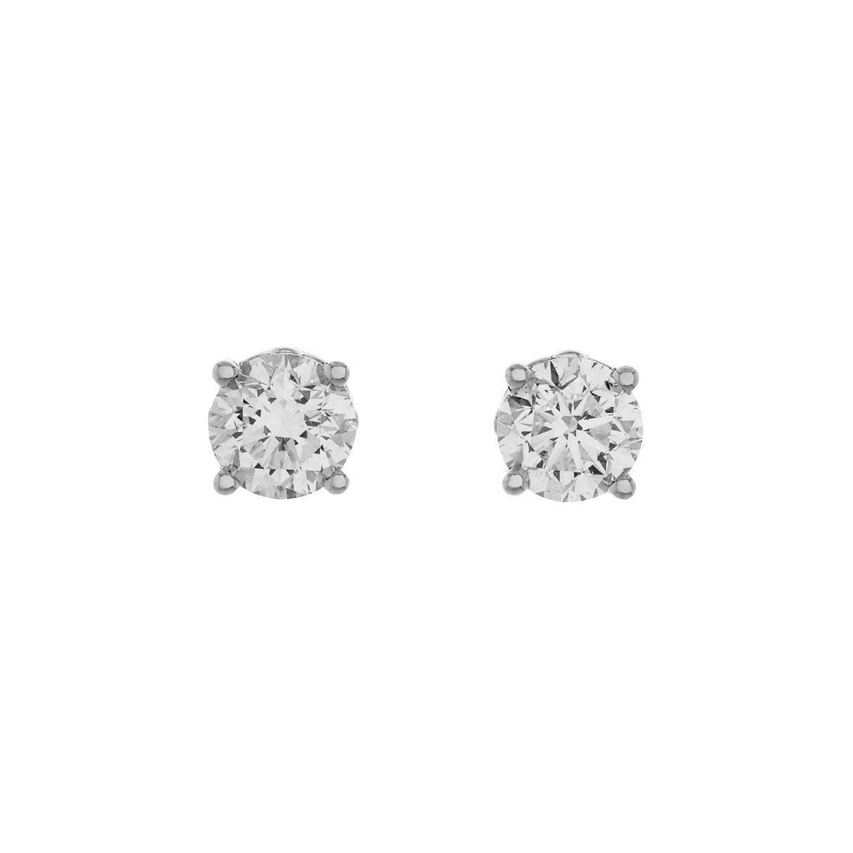 14K White Gold 3.18 Carat Halo Diamond Studs Fine Jewellery Modaselle