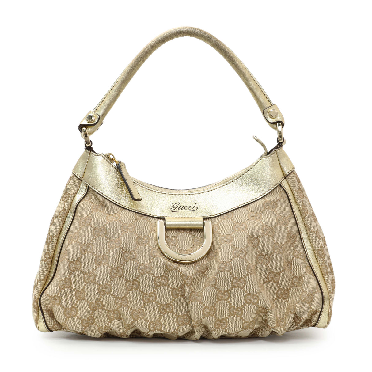 Gucci Monogram Canvas Abbey D Ring Bag Small